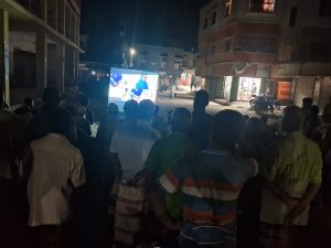 আস্থা বাড়াতে পোরশায় গ্রাম আদালত বিষয়ক ভিডিও প্রদর্শনী